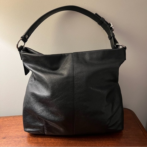 Coach 21224 Madison Isabelle Leather Hobo Black - Picture 2 of 13